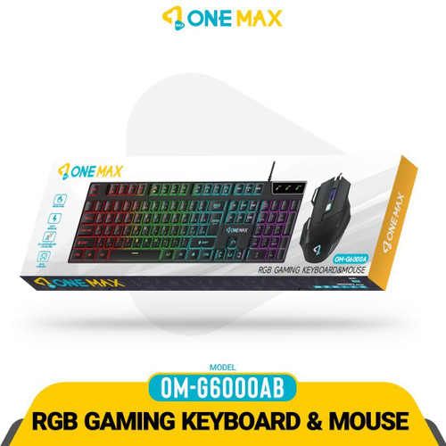 کیبورد و ماوس گیم وان مکس مدل OM-6000A