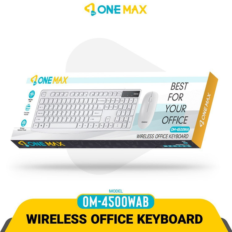کیبورد و ماوس بی سیم وان مکس مدل OM4500WA