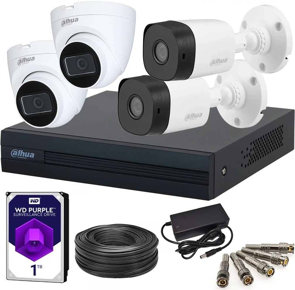 پکیج 4 دوربین HD اقتصادی 2 مگاپیکسل